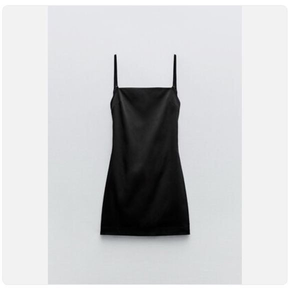 Zara Little Black Dress Strappy Open Back Mini NWT 🩷 - Picture 5 of 7